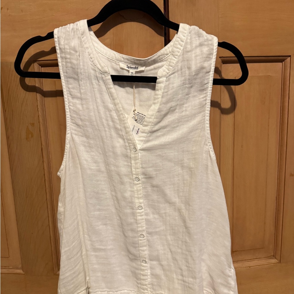Splendid Women's White Sleeveless Top